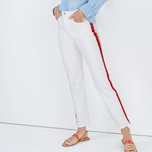 NWT Madewell Stovepipe Jeans in Tile White: Tuxedo
